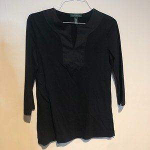 Ralph Lauren cotton blouse with accented neckline